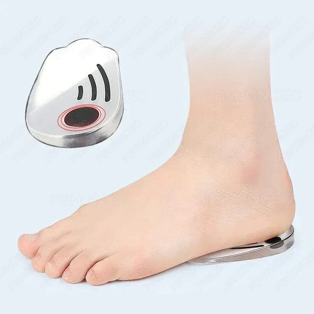 Magnetic Silicone Orthotic Insoles Unisex Plantar Fasciitis Relief Heel Pads for O/X Type Legs Knee Varus Orthopedic Insole
