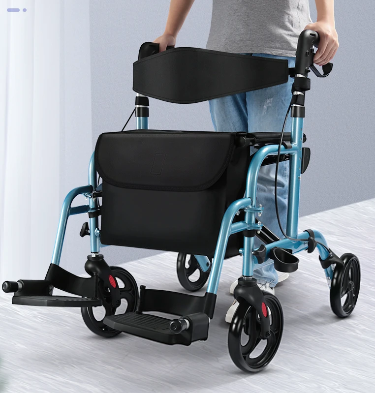 Elderly walking aid fracture multifunctional walking aid with wheels for pushing and practicing steps