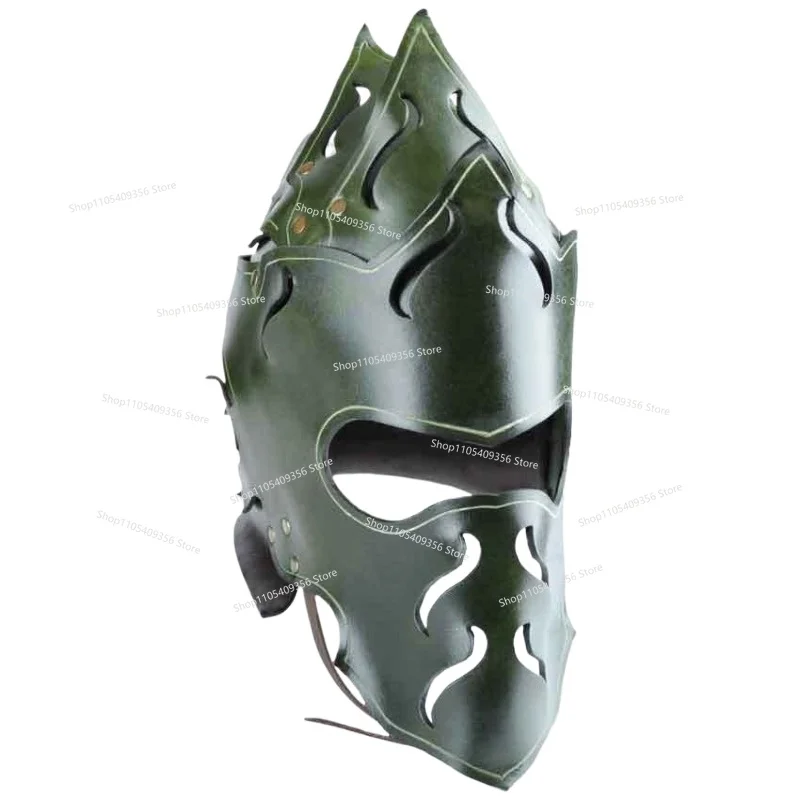 Foreign Trade New Renaissance Leather Helmet