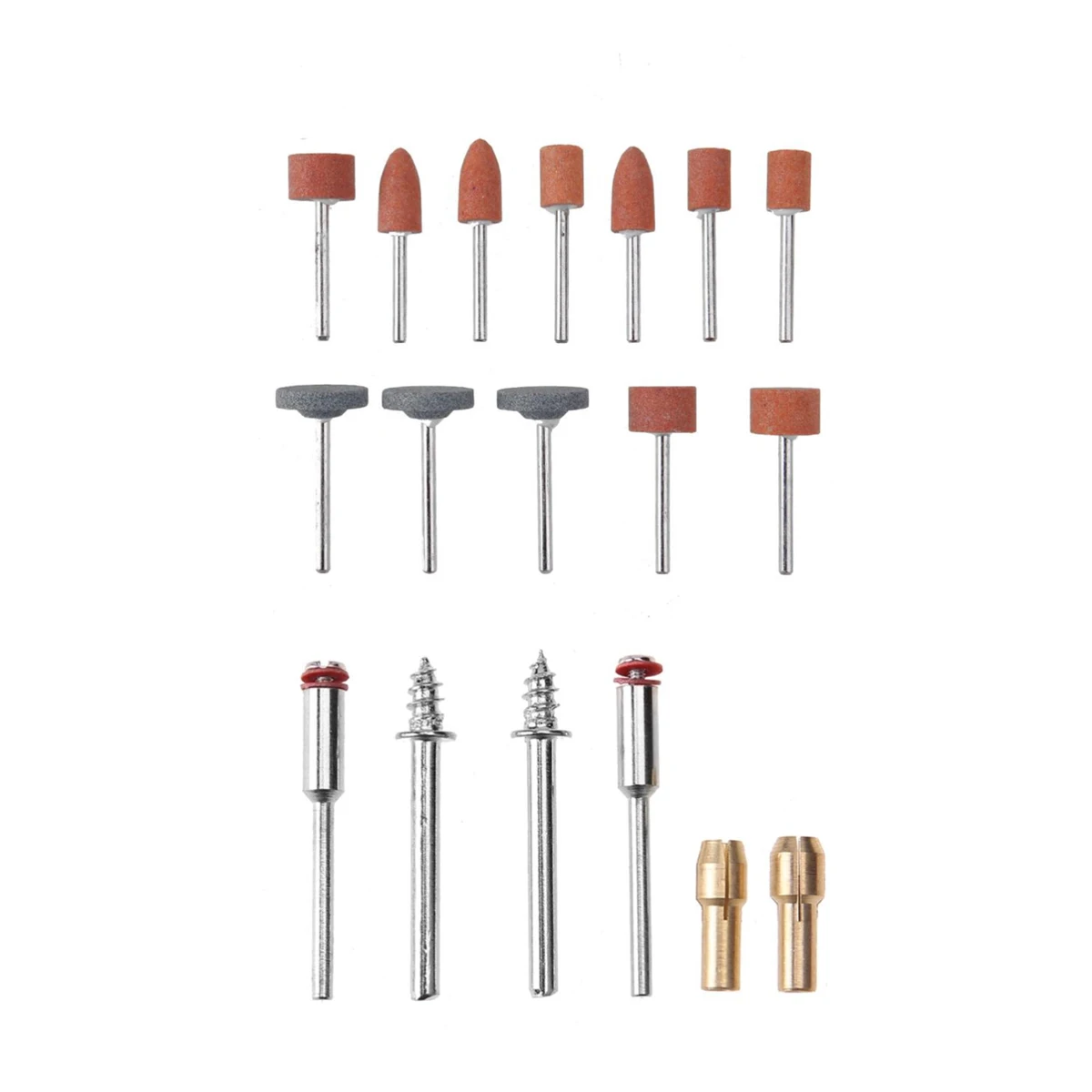 Kit d'accessoires pour outils rotatifs en métal, 340 pièces, pour meulage, polissage, 20x14x4cm, accessoires électriques, Jade, céramique, verre, bois, acier
