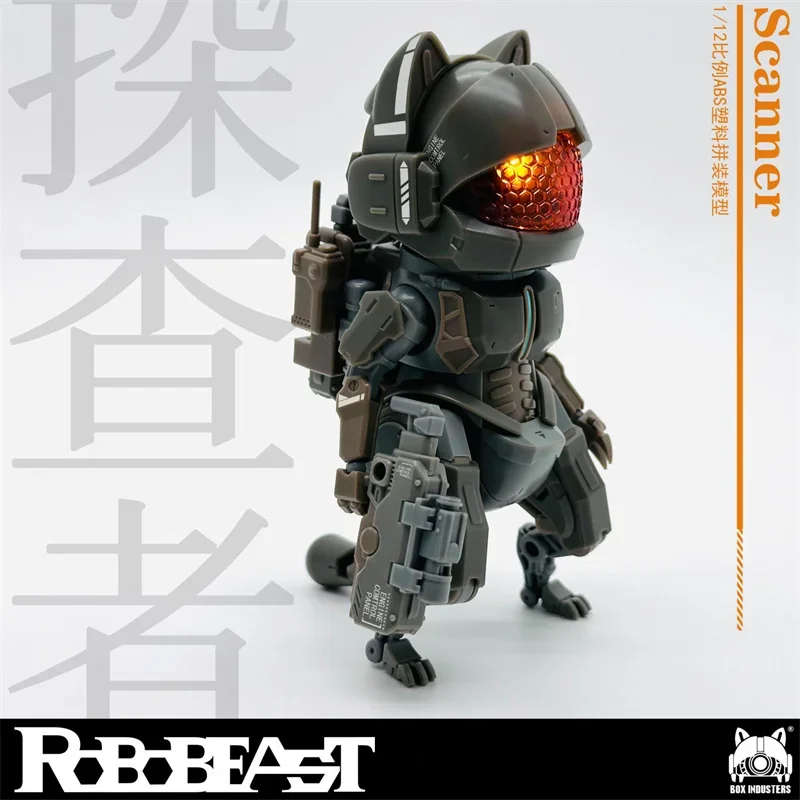 In Stock！Robobeast Model Scanner Neko Cat Robot 1/12 Assembling Mecha Model Action Figure Collectible Gift Toys