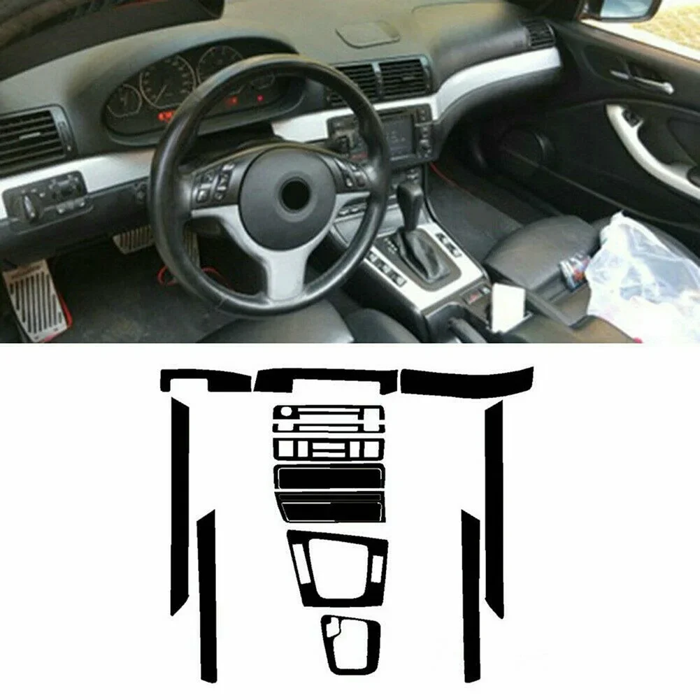 3D Sticker For Car Interior Dashboard Carbon Fibre Suitable For BMW 3 Series E46 1998-2005 Car Accessories Interior Replacement