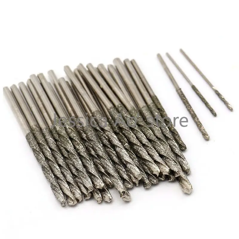 

Набор из 18 алмазных сверл 0,8-2,5 мм с прямым хвостовиком для сверления отверстий в янтаре, воске, бирюзе