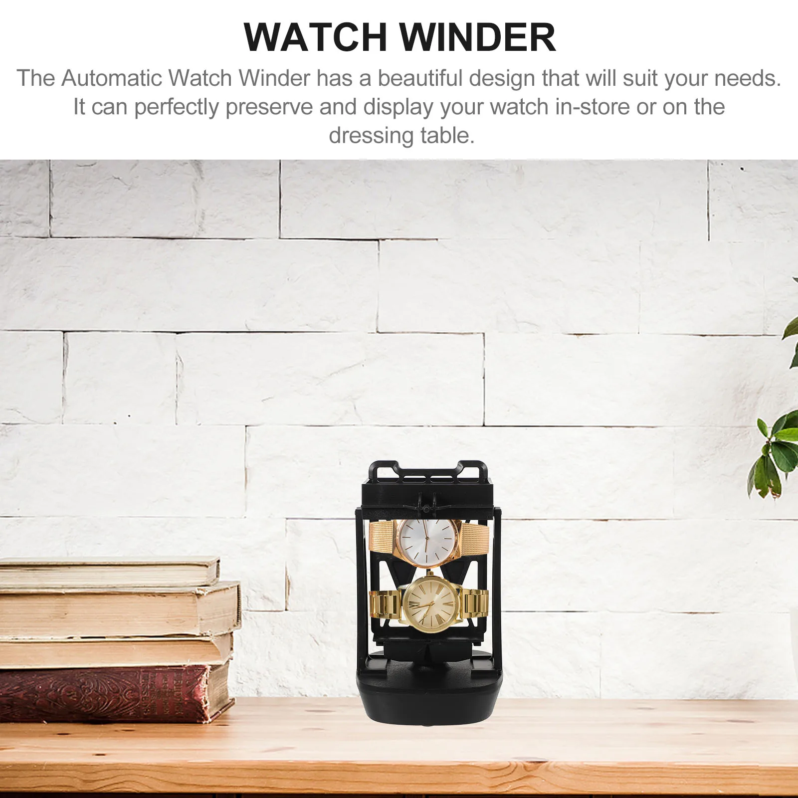 Automatic Winder Device Electric Self Winding Machine For Mechanical Watches Usb Charging Desktop Display Holder Smooth Surface