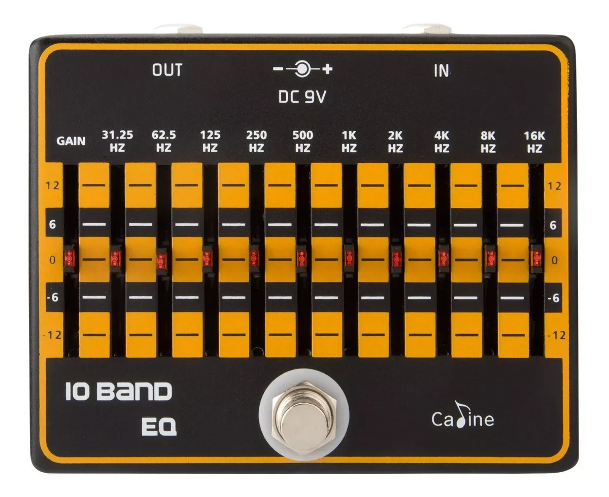 Pedal de efeito Caline 10 Band EQ CP-24 preto