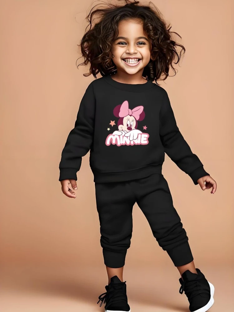 الربيع والخريف الاطفال ملابس رياضية غير رسمية الفتيات س الرقبة هوديس وبانت طويل 2 قطعة مجموعات الطفل مرونة الخصر بنطلون مجموعة Sweatsuit #6