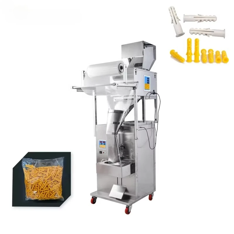 Snack Food Nails Bar Gummies Banana Chips Making Weigh Big Bag Counting and Stick Pack Filling and Packing Machine