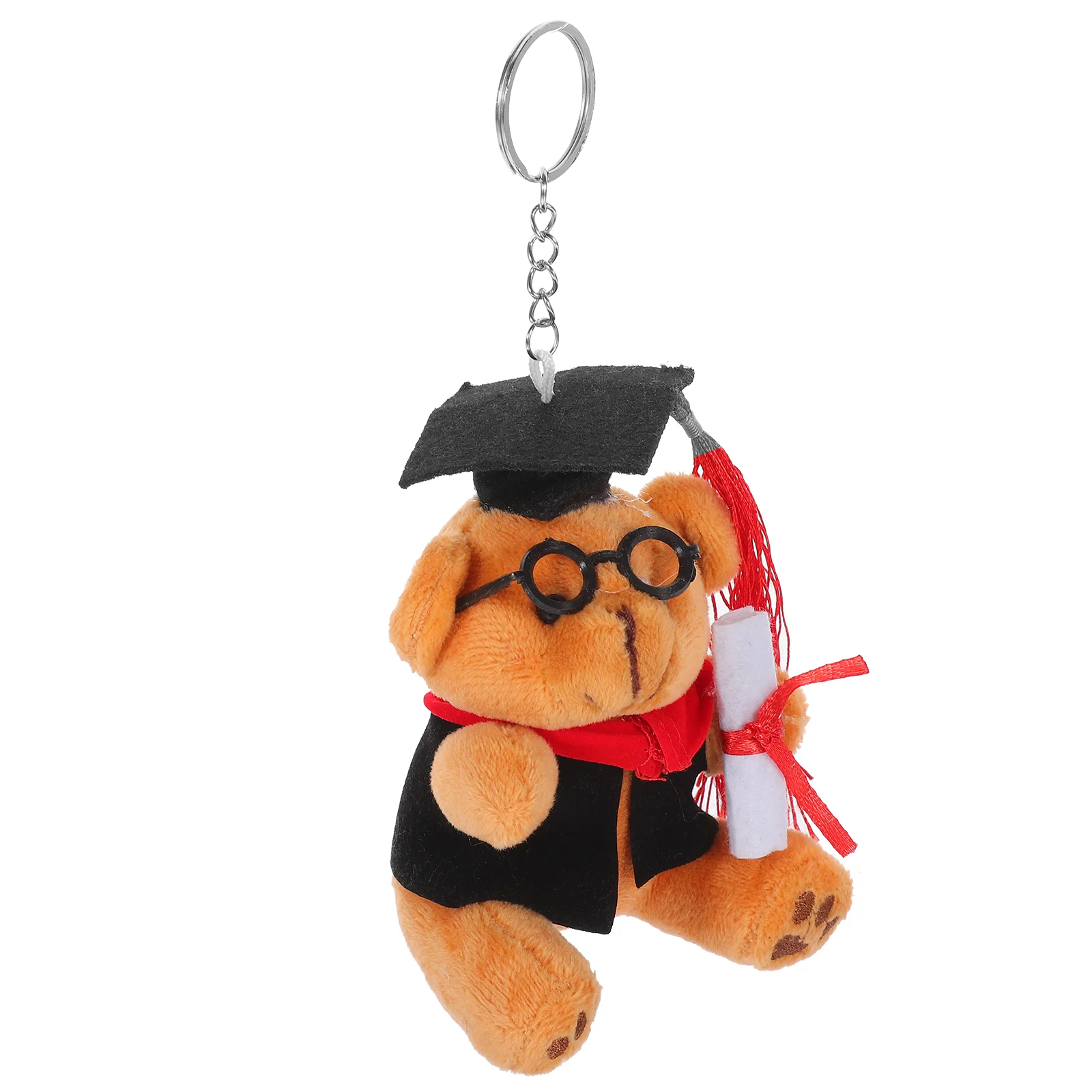 Bear Key Chain Pendant Graduation Keychain Pocket Dovetail Pin Decor Kit Fixtures Brown Keyring Kids