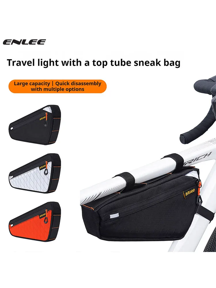 AliExpress enlee ENLEE Bicycle Upper Tube Bag Road Bike Lower Beam Triangle Bag Mountain Bike Storage Commuter Outdoor Waterproof Bag