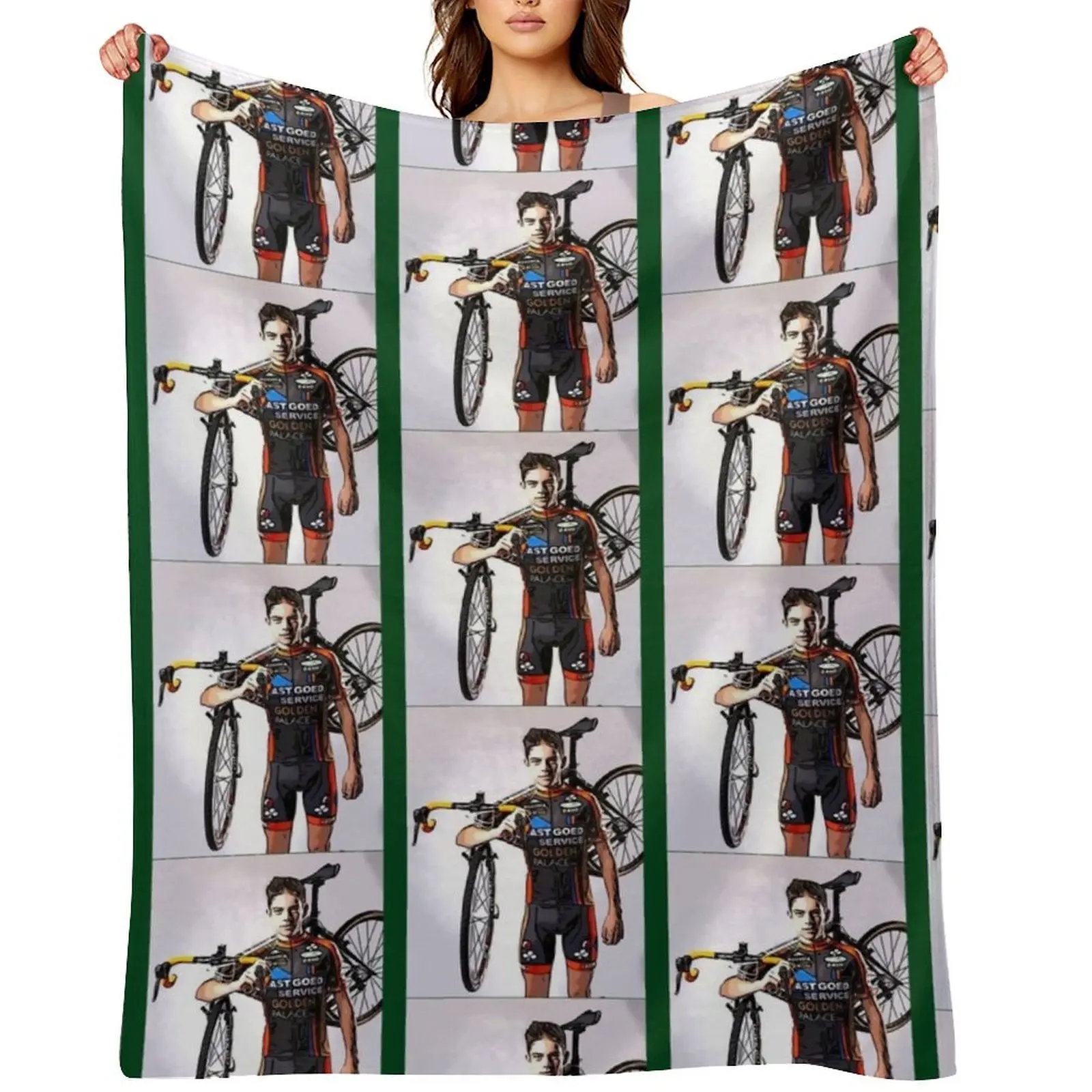 

Wout van Aert Throw Blanket Decorative Sofas christmas gifts halloween Blankets