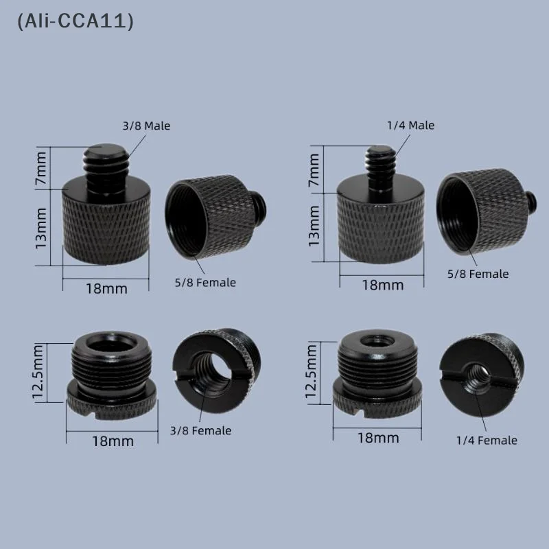 

8pcs/set Mic Stand Thread Adapter Set 1/4,3/8 Male To 5/8 Female Microphone Stand Fixing Screw Adapter Thread Microphone Adapter