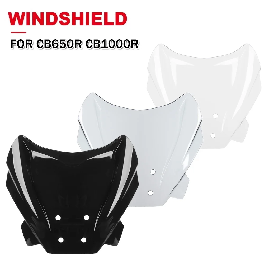 Motorcycle Windshield Windscreen For Honda CB650R CB1000R CB 650R 1000R CB650 CB1000 R Wind Screen With Bracket Accessories