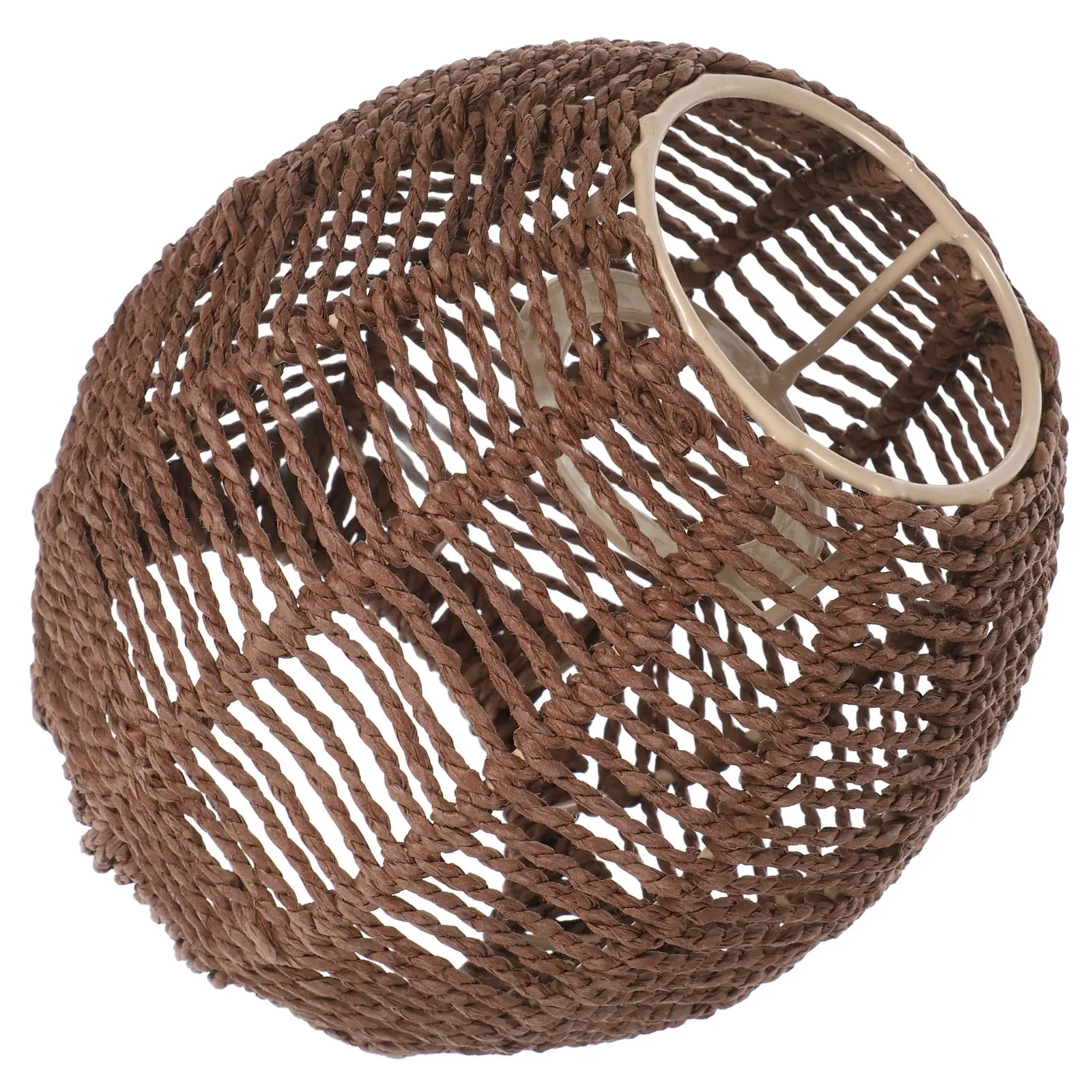Creative Simulated Rattan Woven Chandelier Lampshade Elegant Home Pendant Light Cover Decorative Ceiling Lamp Shade for Living
