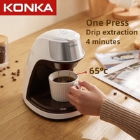 KONKA Drip Coffee Maker - 10-Cup, Auto Shut-Off, Reusable Filter, Compact, Ideal for Home & Office, Brews Fresh Coffee KCF-CS2