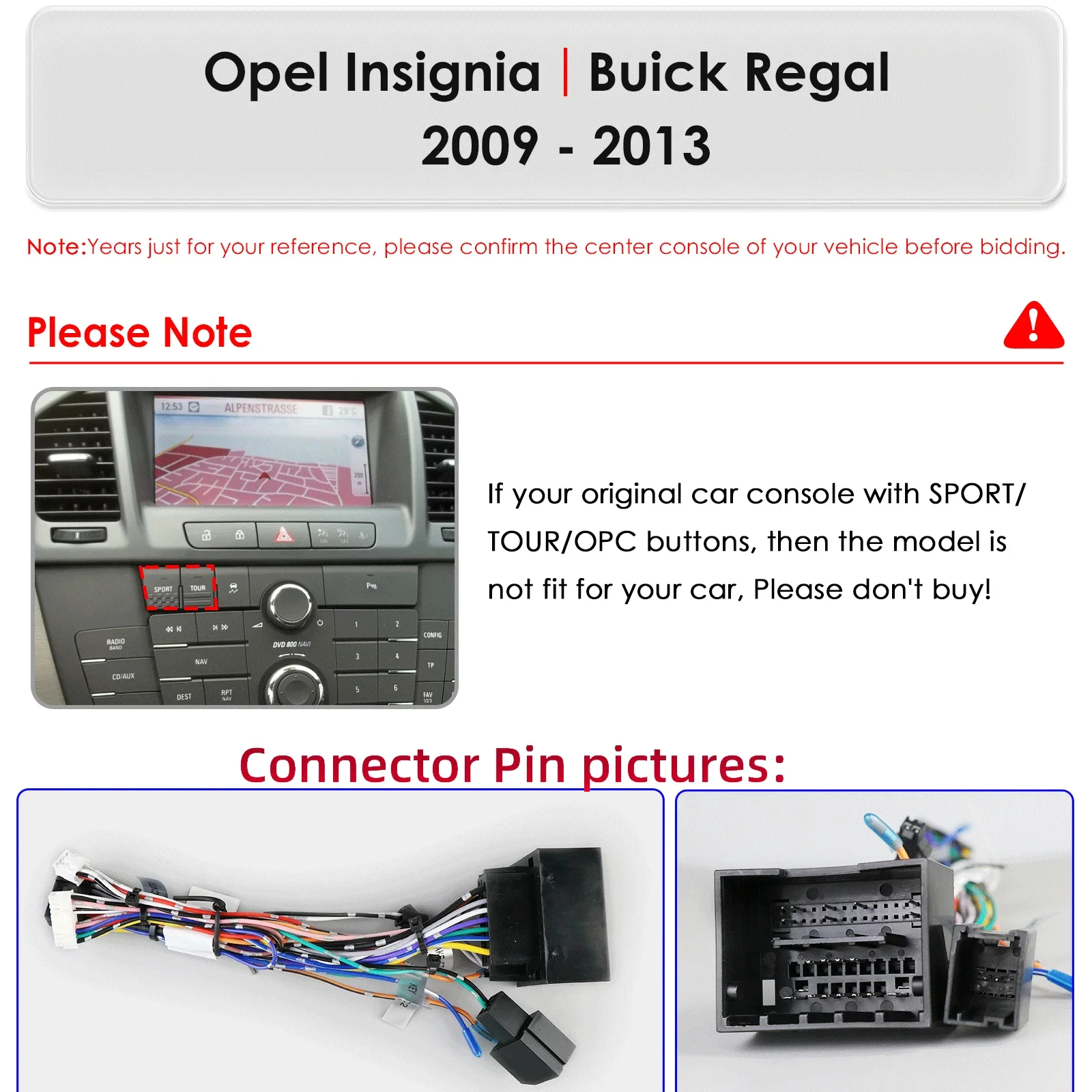 Android 13 2Din Car Radio for Opel Insignia 2009 - 2013 Buick Regal Multimedia Video Player Navi Carplay Stereo 9.7