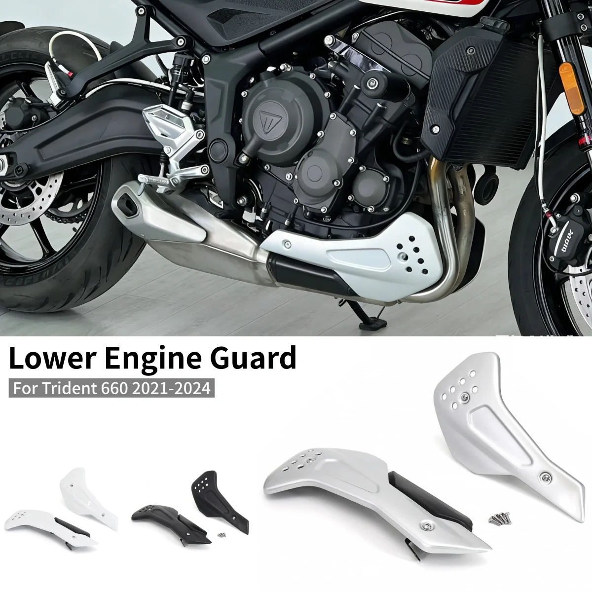 

Защита двигателя, обтекатель, спойлер, дефлектор воздуха, защитные пластины для мотоцикла Trident 660 2021-2024