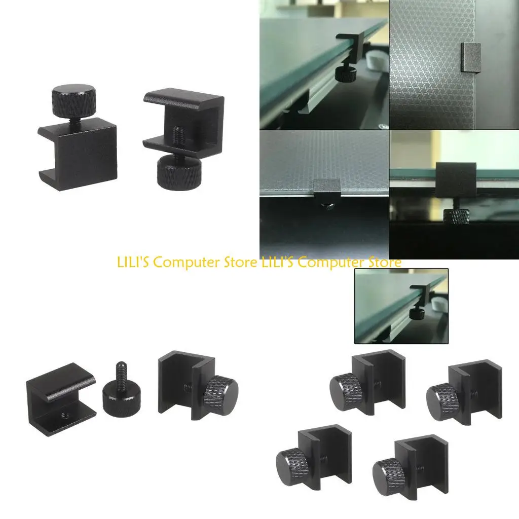 

A52B 4pcs Printing Platform Glass Bed Fixing Clips Hot Bed Adjustable Clamps Alloy