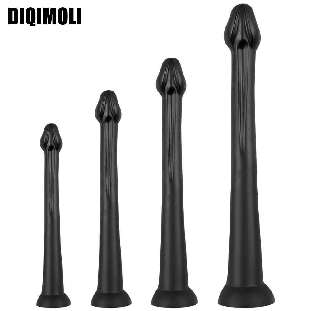 Oversize Liquid Silicone Anal Plug Dildos Stimulate Anus and Vagina Soft Anal Dilator Penis Sex Toys Dick Long Butt Plug Phallus