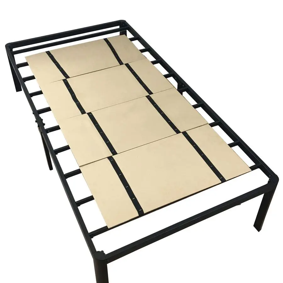 Foldable Box Spring, Bunkie Board, Bed Support Slats for Support to Streamline and Minimize the Bed, No Assembly Needed, Twin Si
