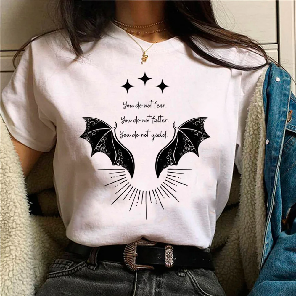 

Fourth Wing t shirt women funny tshirt female manga clothes