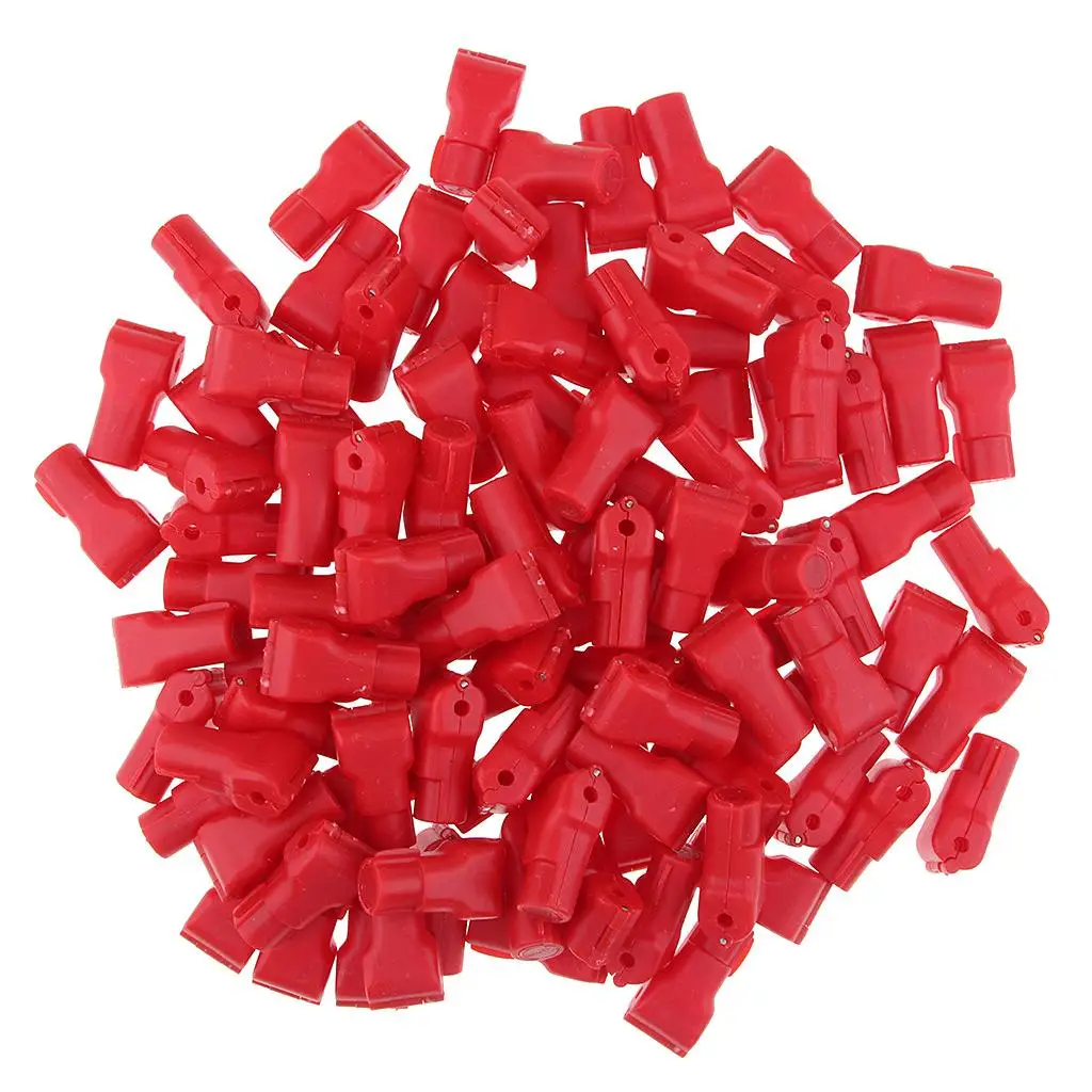 100pcs Red Retail Shop Security Display Hook Anti Sweep Theft Stop Lock 4mm/4.5mm/5mm/6mm/7mm/8mm