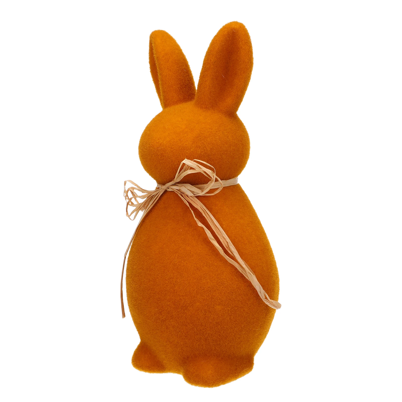 

Adorable Flocked Bunny Figurine Easter Rabbit Decoration Garden Lawn Ornament Home Party Statues Soft Foam Lightweight Sculpture