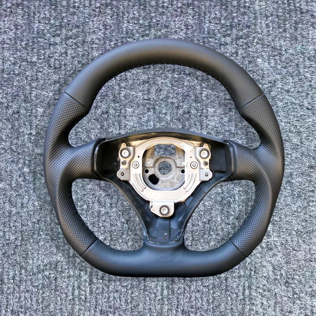 Steering Wheel For AUDI A4 B6 TT RS 2000-2006 Leather Flat Bottom