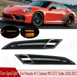 For Porsche 911 Carrera 992 GT3 Turbo 2020-2023 LED Turn Signal Light Fender Side Marker Blinker Indicator Lamp 992953042C
