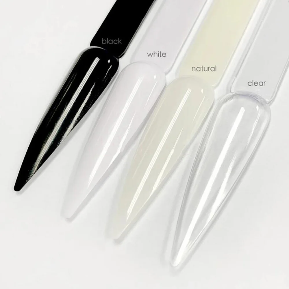 40 نصائح واضحة/طبيعية أظافر صناعية نصائح لوحة تلميع مروحة أكريليك سواتش هلام طلاء الأظافر عرض الرف لتقوم بها بنفسك ممارسة أدوات مانيكير