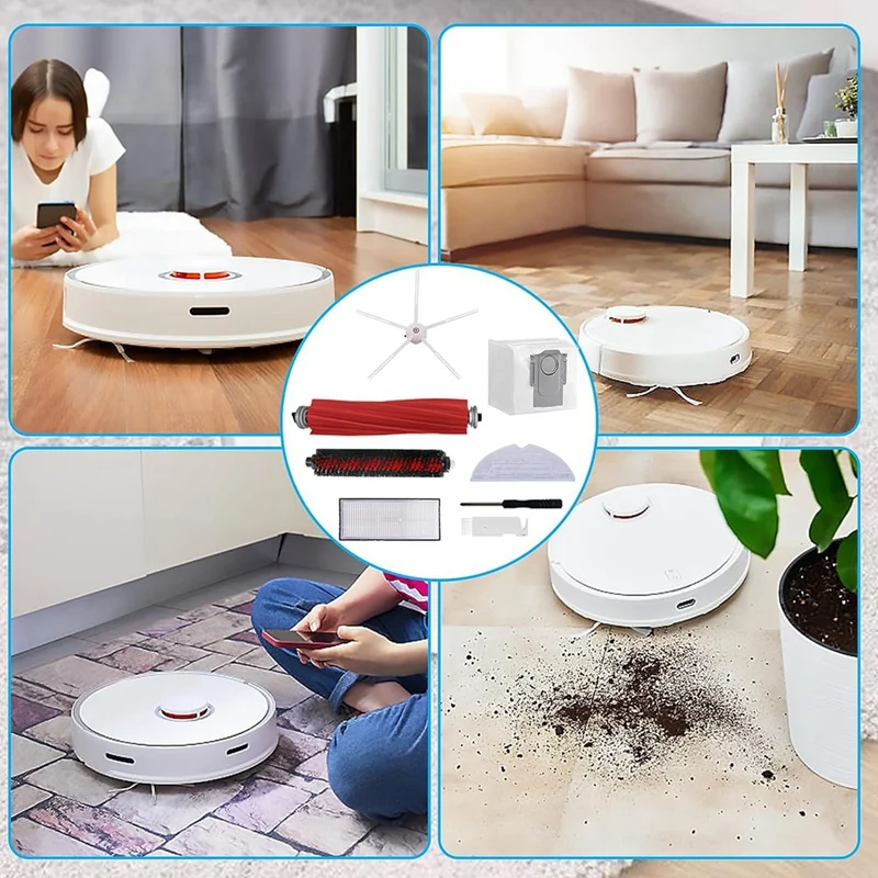 Części Akcesoria Do Roborock S7 Maxv Ultra / S7 Pro Ultra, Główna szczotka walcowa Szczotka do czyszczenia Worki na kurz Filtr