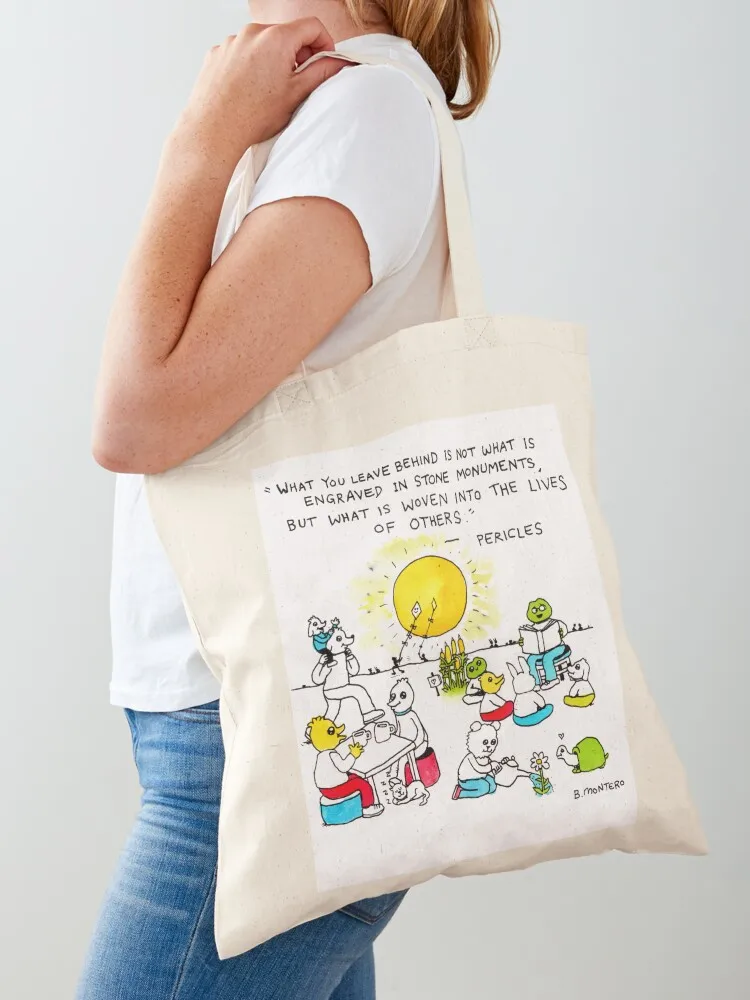 

Woven Into The Lives Of Others Tote Bag bags woman 2025 shopping bags foldable Customizable tote bag shopper bags