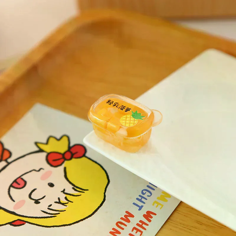 3 Stück Puppenhaus Mini Supermarkt Kunststoff versiegeltes Obst Kombinationsmodell Simulierte Lebensmitteldekoration