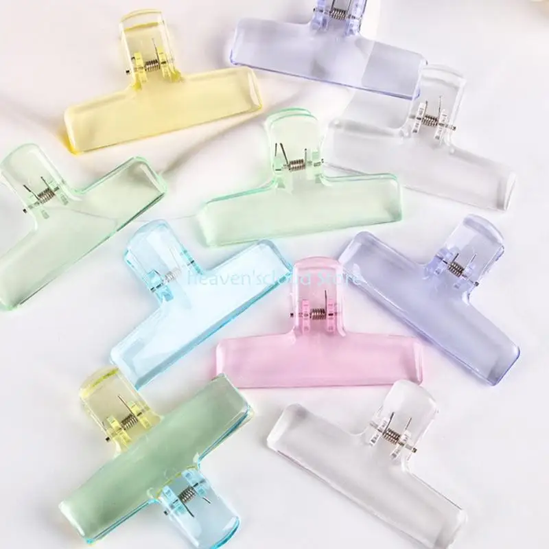 Y88b 10 종이 종이 클램프 명확한 아크릴 용지 클립 클립 파일 종이 클립 사무실