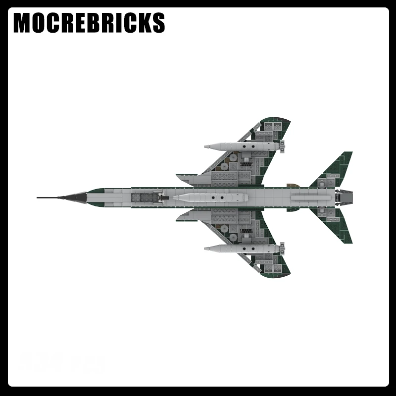 Serie militar MOC F-105G Wild Weasel Fighter Bombers colección de bloques de construcción Mini Kits modelos DIY ladrillos para niños juguetes regalos