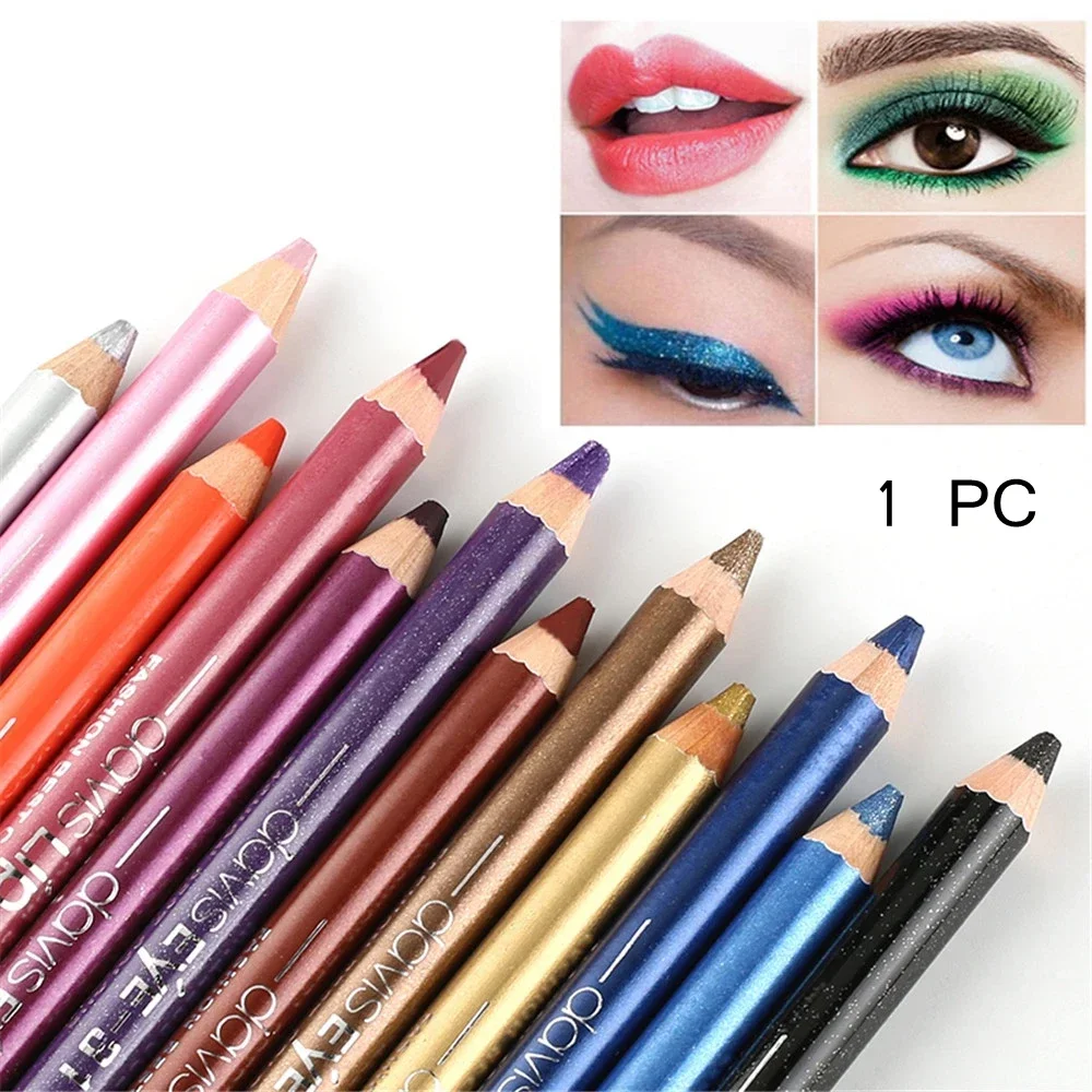 1PC Waterproof Colourful Highlighter Pigment Eyeshadow Pen Eyeliner Pencil with Sharpener Long Lasting Cosmetics Eye Makeup Tool