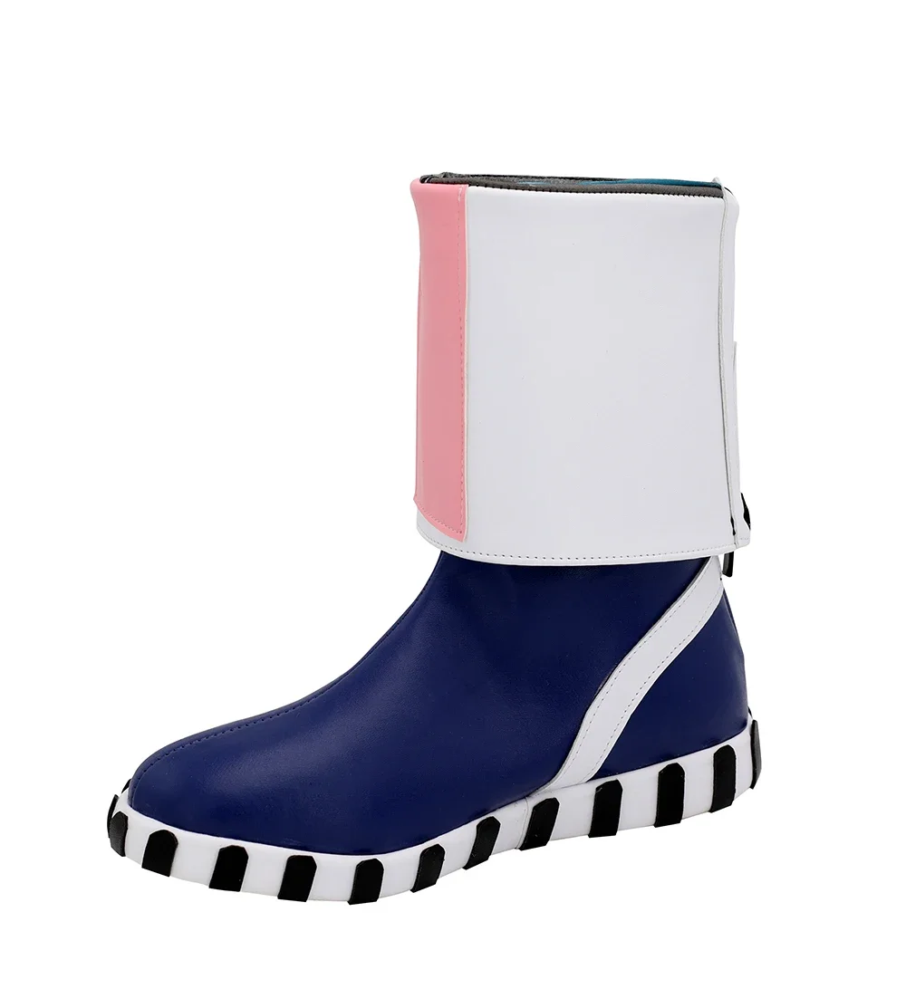 LOL Caitlyn Blue Shoes Cosplay Hot Game LOL Arcade Caitlyn Cosplay Boots Custom Made Shoes Any Size