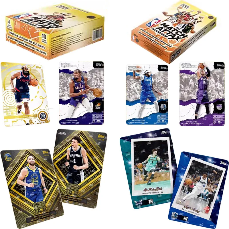 

Коллекционные карточки KAYOU: Оригинальные карточки звезд НБА TOPPS NBA MATCH ATTAX, баскетбольные боевые карты, энергетические и супермощные наборы, игрушки и подарки