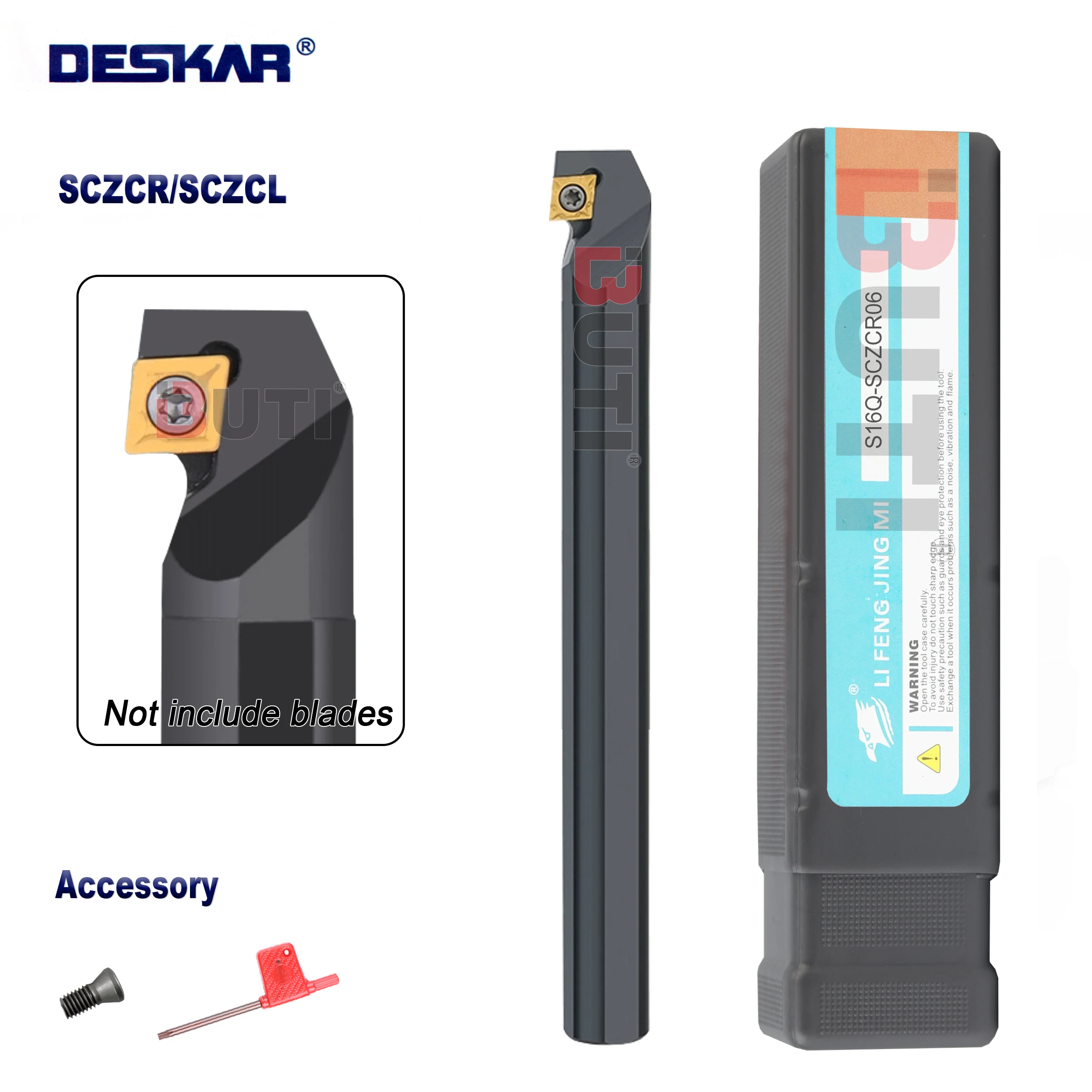 

DESKAR 100% Original Boring Bar S08K S10K S12M-SCZCR06 S16Q-SCZCR06 Lathe Cutter Internal Tools Holder For CCMT Machining Center