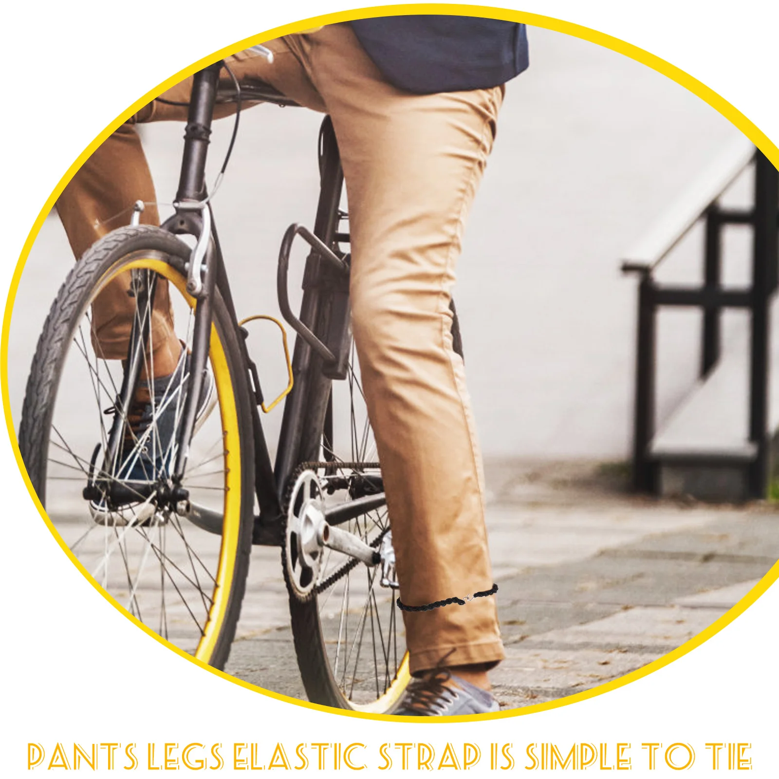 

10Pcs Elastic Leg Straps for Outdoor Pants Boot Ankle Fastening Stretchy Nylon Bundling Strap Multi-Functional Useful Hiking