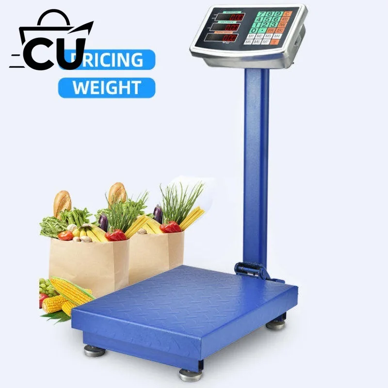 Commercial Digital Weighing Scale 100kg & 150kg Dual Capacity Electronic Weight Scale