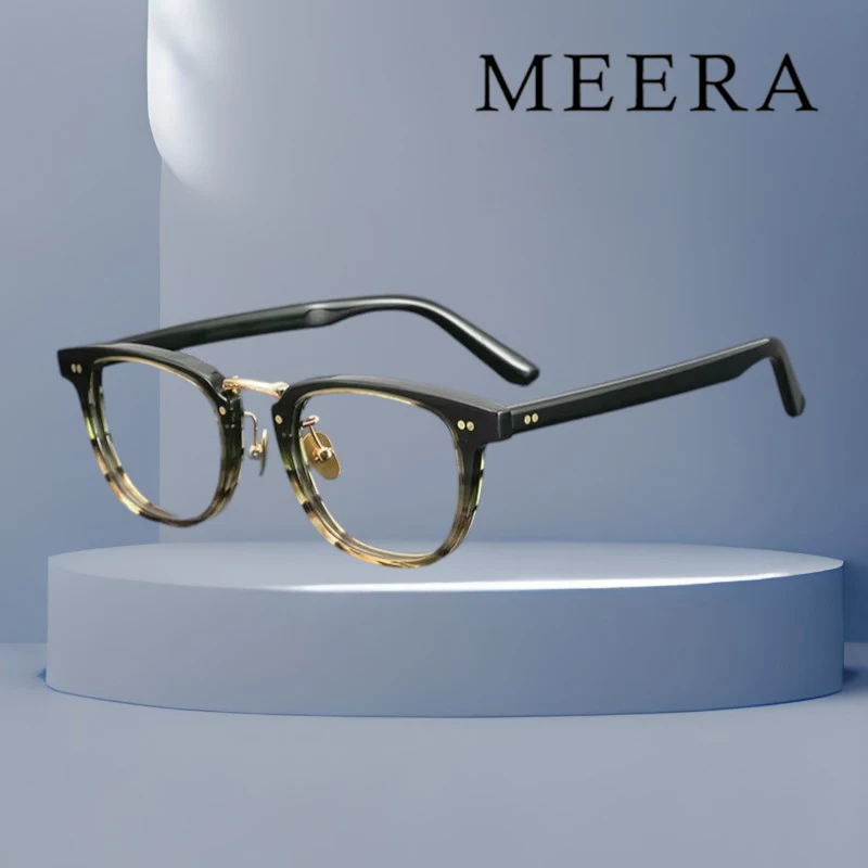 

Japanese Handmade Round Prescription Eyeglasses Frame Men Vintage Acetate Optical Glasses Women Classic Full Rim Myopia Eyewear