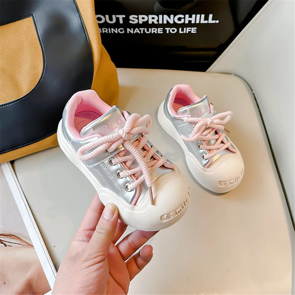 2024Spring Children Anti slip Wear-resistant Casual Shoes Girls Boys Kids Soft Sole Toddler Shoes Baby Breathable Sport Sneakers