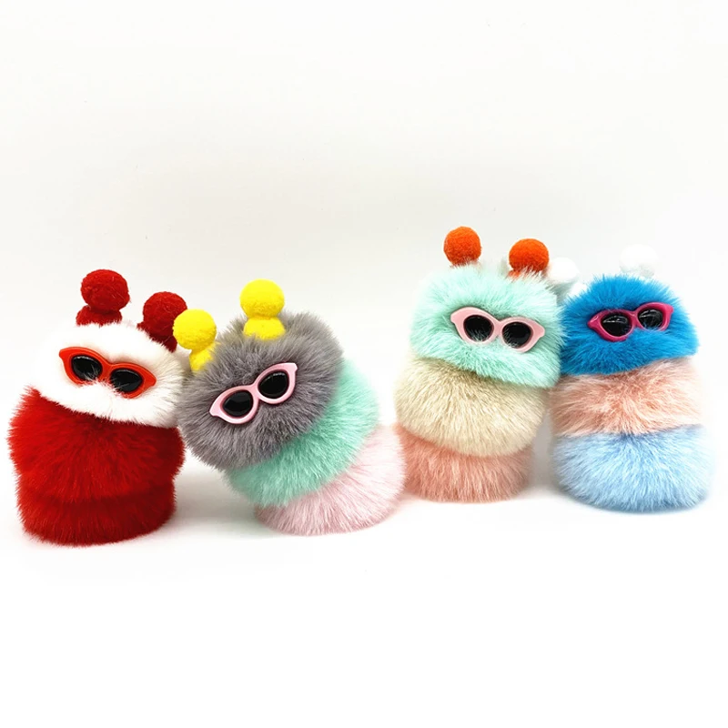 Gorąca sprzedaż POP HipHop Caterpillar Brelok do kluczy Pluszowa figurka C POP Fidget Doll Kawaii Cute Bag Backpack Pendant Toy Gift for Kid Adult