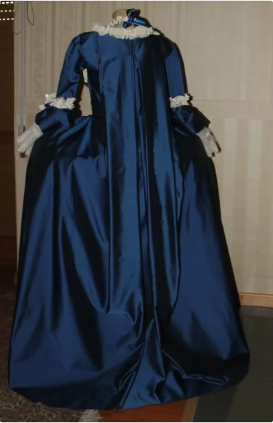 1700S Rococo Blue Ball Gown Marie Antoinette Gown Dress Rococo french royal queen blue dress luxury elegant vintage dress