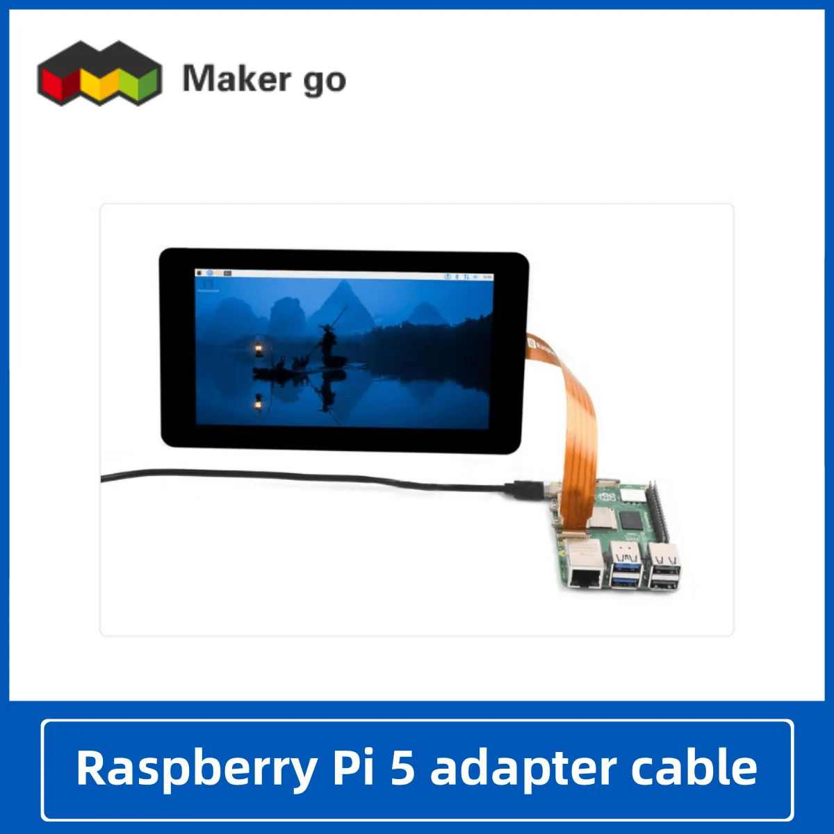 Raspberry Pi 5th كابل محول جيل ، رسمي ، أصلي ، DSI ، صف ناعم ، MIPI ، كاميرا ، شاشة ، خط FPC