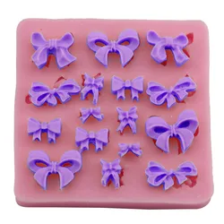 Many Kinds Of Bow Tie Shape Silicone Mold, 3D Silicone Cake Mold, Cartoon Figre/cake tools Soap Mold Cake Decoration