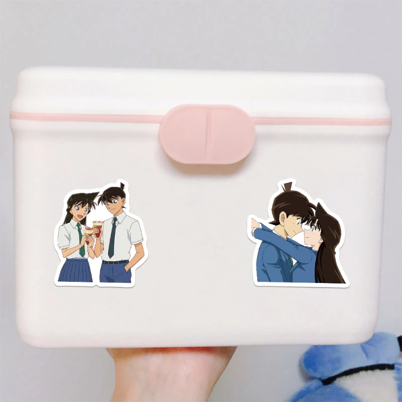 50/30/10PCS Kudou Shinichi Mouri Ran Popular Anime Cartoon Stickers Creative Waterproof Stickers DIY Mobile Phone Case Notebook