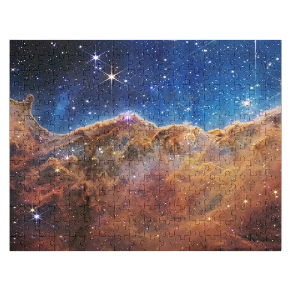 

James Webb Space Telescope Cosmic Cliffs Carina Nebula Jigsaw Puzzle With Personalized Photo Personalized Name Wood Name Puzzle