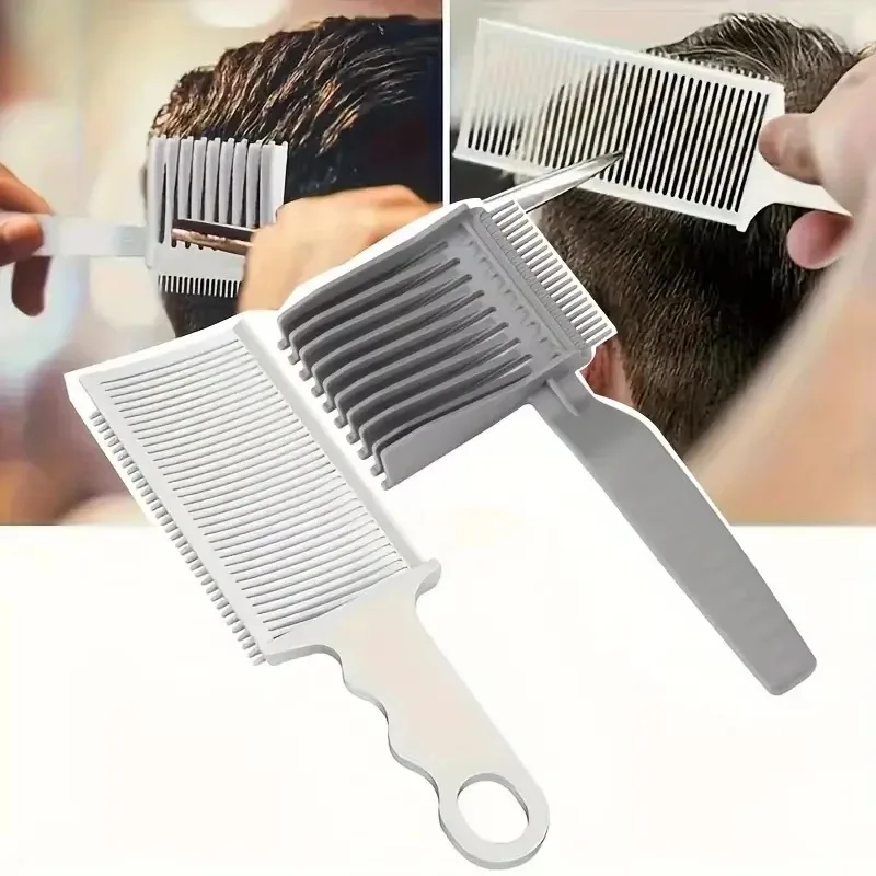 

Professional Barber Comb Men's Style Flat Hair Comb Gradient Hair Comb for Blending and Cutting, Salon Styling Barber Comb Set