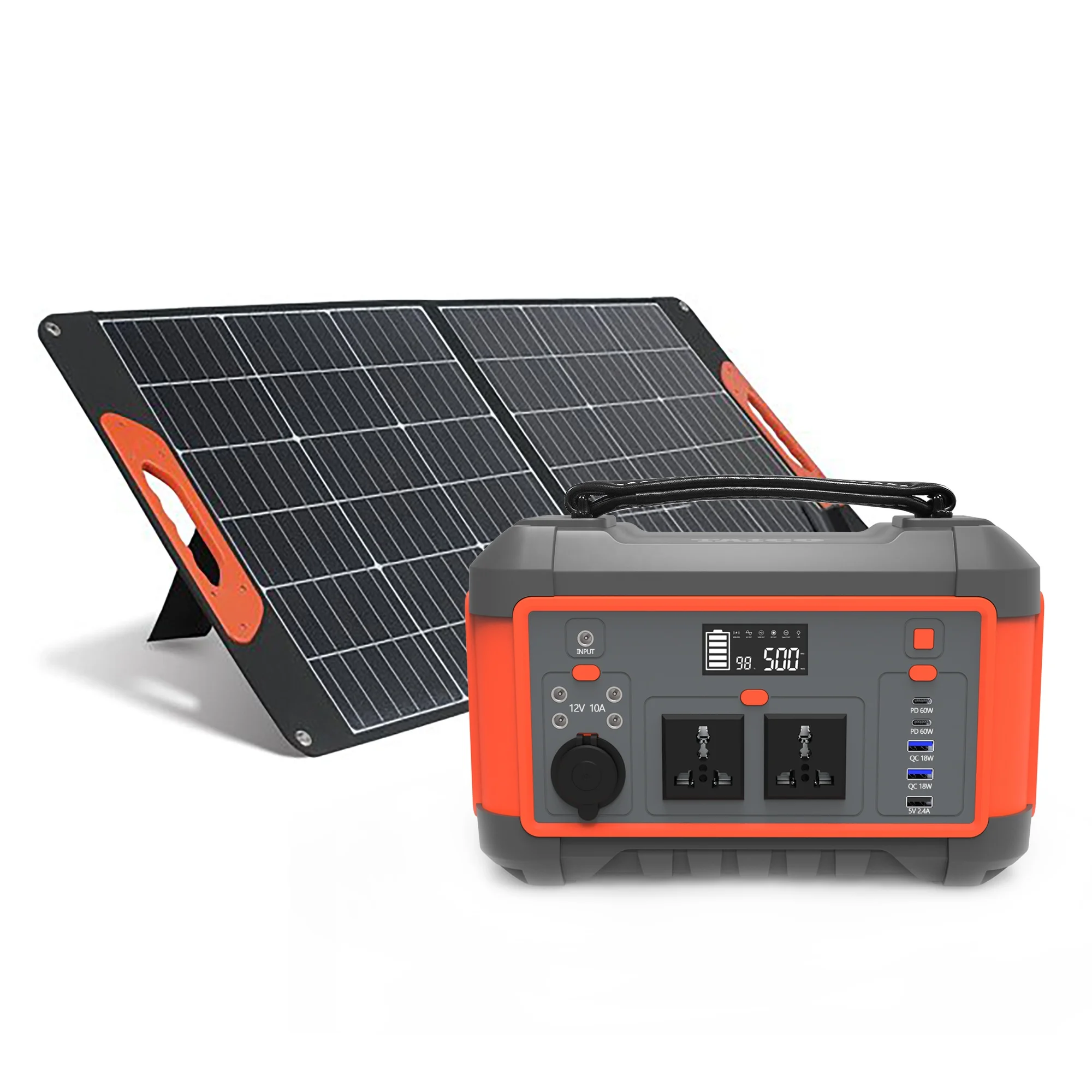 Factory energy portable solar generator 500W home use solar power station 220V solar power generator energy portable